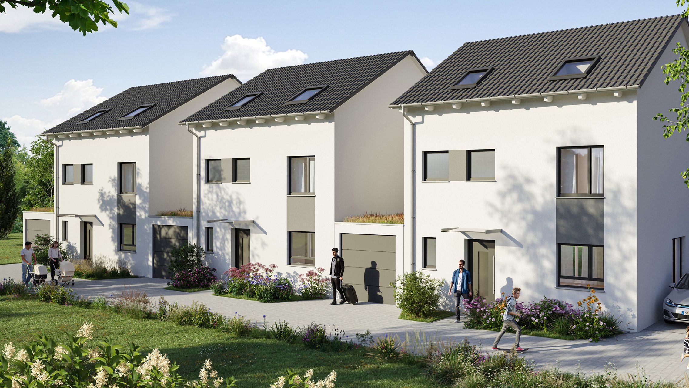 Moderne Einfamilienhäuser in Pforzheim-Mäuerach